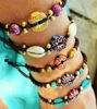 Picture of Set of 5 Unique Vintage Glass Handwoven Bracelets, Friend's Bracelets, Sister's bracelets, Gypsy soul, Tribal Art, Free Spirit Bracelets