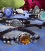 Picture of Honey Quartz Macrame Handmade Adjustable Bracelet Reiki jewelery,Wedding jewelery, festival, Psytrance , Chakras,Healing