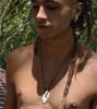 Picture of Tribal Free Spirit Festival Yak Bone Turquoise Amulet Unisex Necklace