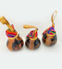 Picture of Gourd Carved .Tree Ornament.Mate Burilado.3 pieces.