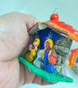 Picture of Christmas Tree Ornaments • Holy Family Set of 2 • Handmade Terracotta Holiday Decor