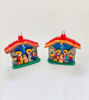 Picture of Christmas Tree Ornaments • Holy Family Set of 2 • Handmade Terracotta Holiday Decor