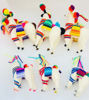 Picture of Christmas Tree Llama Ornaments – Set of 6 Handmade Peruvian Folk Art, Colorful Wool Decorations