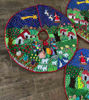 Picture of Nativity Scene Applique Arpillera Skirt Christmas • Handmade Tree Skirt