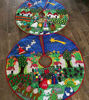 Picture of Nativity Scene Applique Arpillera Skirt Christmas • Handmade Tree Skirt