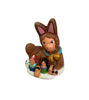 Unique terracotta figurines, a llama and a rabbit, representing a Peruvian nativity scene ornament for Christmas celebrations.