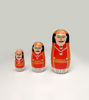 Picture of Wooden Indian Nesting Doll Set of 3 Traditional Wooden Doll set- Channapatna Toys