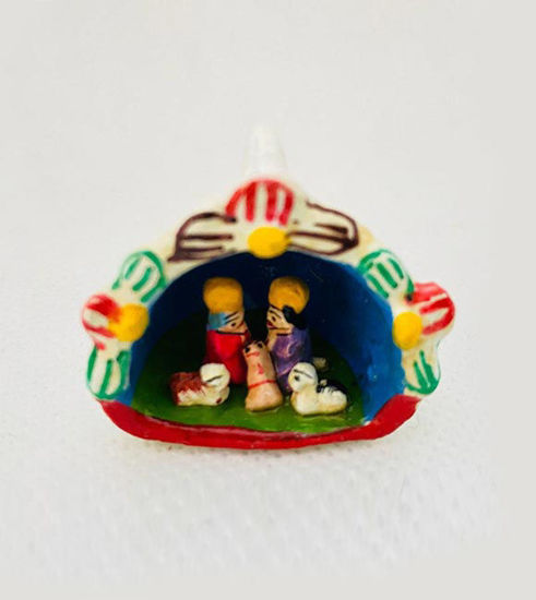 Picture of Tiny Retablo Nativity Scene.