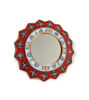 Picture of Handcrafted Vintage Peruvian Mirror | Gold Leaf Round Mirror