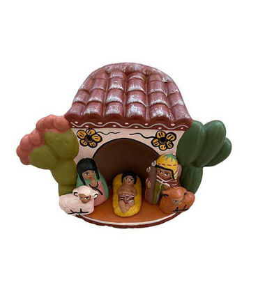 Picture of Vintage Nativity Scene and Nopales.