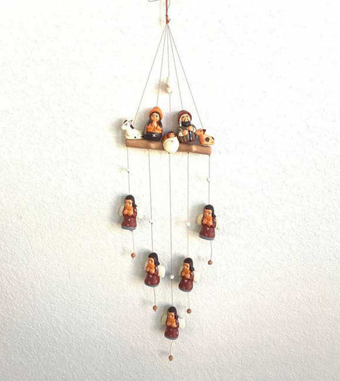 Picture of Wind Chime Nativity Scene.Christmas Ornament.