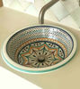 Picture of 14" Custom Ceramic Sink - Bathroom Washbasin Hand-painted Inside & Out