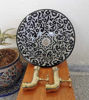 Picture of Custom Ceramic Basin Sink with Unlacquered Brass Faucet – Handmade Moroccan Vessel Sink & Wall-Mount Faucets for Bathroom Remodel