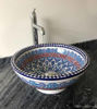 Picture of CUSTOMIZABLE Ceramic Vessel & Drop In Sink, Bathroom Ceramic Bowl Sink - Handmade Countertop Basin