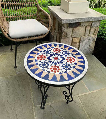Picture of Chiseled Zellige Coffee Table For Outdoor & Indoor - Custom Your Height And Colors