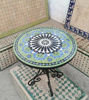 Picture of Custom Green Zellige Table - Mosaic Table Art - Mid Century Mosaic Table - Handmade Coffee Table For Outdoor & Indoor - Free US/UK Shipping