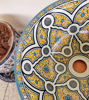 Picture of Customizable Hand-Painted Ceramic Vessel/Drop-In Sink – Moroccan Artisan Bathroom Basin