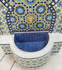 Picture of Customizable Moroccan Mosaic Outdoor Wall Fountain | Handmade Garden & Patio Water Feature