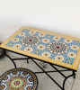 Picture of Customizable Moroccan Mosaic Table Top – Handmade Zellige Patio Dining Table for Mid Century Decor