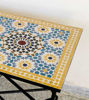 Picture of Customizable Moroccan Mosaic Table Top – Handmade Zellige Patio Dining Table for Mid Century Decor