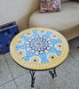 Picture of CUSTOMIZABLE Mid Century Modern Mosaic Table - Mosaic Table Art - Outdoor / Indoor Zellige Table - Custom Height & Colors available