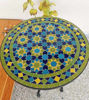 Picture of Handmade Moroccan Mosaic Garden Patio Table – Custom Mid-Century Outdoor & Indoor Round Farmhouse Decor