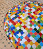 Picture of Customizable Rainbow Oval Mosaic Dining Table – Handmade Moroccan Zellige for Indoor & Outdoor Use