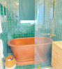 Picture of Emerald Green Terracotta Zellije "36 50 x 50mm Tiles" 14" x 14" Pannel, Handmade Bathroom Kitchen Tiles Straight Edge Ceramic Singular Tile