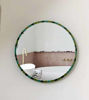 Picture of Emerald Green Zellige Tiles Round Mirror – Handmade Moroccan Mosaic Wall Mirror