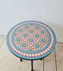 Picture of CUSTOMIZABLE Turquoise Mosaic Table - Mosaic Table Art - Mid Century Mosaic Table - Handmade Coffee Table Outdoor & Indoor - Rustic Decor