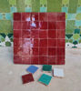 Picture of Handmade Red Burgundy Terracotta Zellige Tiles – 50x50mm Moroccan Mosaic for Kitchen & Bathroom