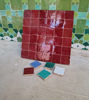 Picture of Handmade Red Burgundy Terracotta Zellige Tiles – 50x50mm Moroccan Mosaic for Kitchen & Bathroom