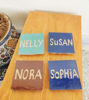 Picture of Perso Names Engraved On Zellije Tiles - Mosaic Engraved Tiles - CUSTOMIZE Your Table With Your Names Tiles - 10 Or Plus - Mother's Day Gift
