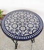 Picture of Customizable Solid Mosaic Table – Mid Century Moroccan Coffee Table for Outdoor & Indoor Use