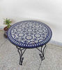 Picture of Customizable Solid Mosaic Table – Mid Century Moroccan Coffee Table for Outdoor & Indoor Use