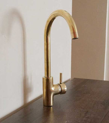 Picture of CUSTOM Order - Unlequered Brass Basin Faucet - for Léongue