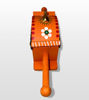 Picture of Handmade Wooden Palanquin Showpiece – Decorative Orange Chariot – Channapatna Toy Art for Table & Home Decor