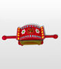 Picture of Handmade Wooden Showpiece For Home Decor Wooden Crafts Table Decor Decorative Red Palanquin Indian Art - Channapatna Toys
