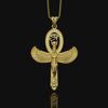 Picture of Goddess Isis and Eye of Horus Necklace | Ancient Egyptian Jewelry
