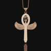 Picture of Goddess Isis and Eye of Horus Necklace | Ancient Egyptian Jewelry