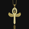 Picture of Goddess Isis and Eye of Horus Necklace | Ancient Egyptian Jewelry
