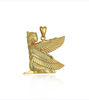 Picture of Solid Gold Winged Goddess Isis Necklace