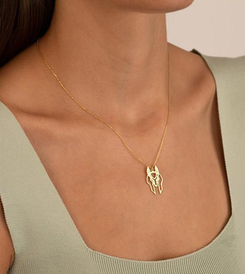Picture of Soild Gold Anubis Necklace