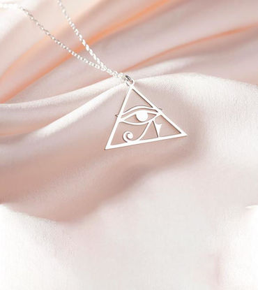Picture of Eye of Horus Sterling Silver Necklace