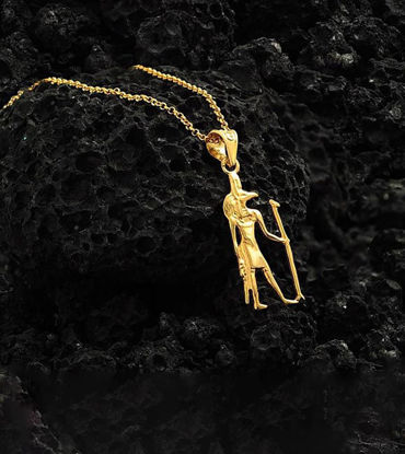 Picture of Gold Anubis Necklace