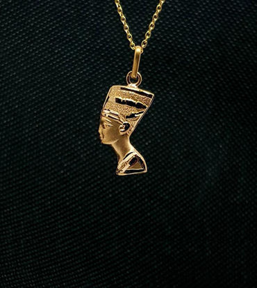 Picture of 18k Solid Gold Nefertiti Necklace