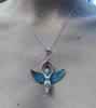 Picture of Abalone Goddess Necklace with Ruby—Spiritual Jewelry for Empowerment & Love—Handcrafted by Balinese Artisans