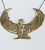 Picture of Large Brass Isis Goddess Necklace – Auset Maat, Egyptian Goddess Pendant, Spiritual Jewelry, Ancient Egyptian Amulet