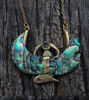 Picture of Abalone Isis Goddess Necklace with Amethyst or Moonstone—Egyptian Spiritual Jewelry