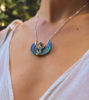 Picture of Abalone Isis Goddess Necklace with Amethyst or Moonstone—Egyptian Spiritual Jewelry